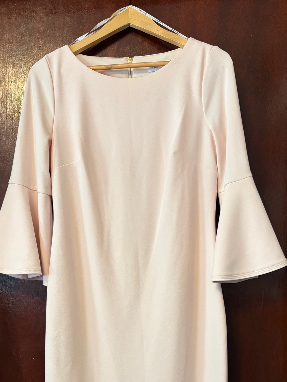 Women's Calvin Klein Light Pink Bell Sleeve Dress